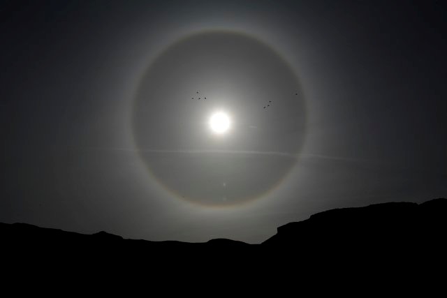 Ring around the moon