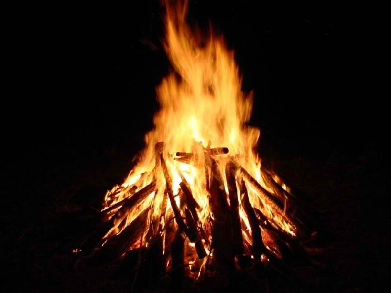 Using a campfire